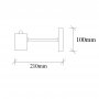 OPVIQ Zidna lampa Hexa 6951 - slika 3
