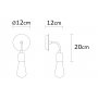 OPVIQ Zidna lampa Harput N 1327 - slika 3