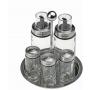 KINGHOFF KH1648 stalak za začine inox staklo 6 delova - slika 3
