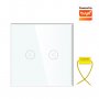 ELEMENTA Wi-Fi smart prekidač svetla bez N provodnika 2x10A WFPS-G02/WH - slika 1