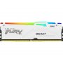 KINGSTON DIMM DDR5 16GB 6800MT/s KF568C34BWA-16 FURY Beast White RGB XMP - slika 1