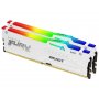 KINGSTON DIMM DDR5 32GB (2x16GB kit) 6800MT/s KF568C34BWAK2-32 FURY Beast White RGB XMP - slika 1
