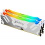 KINGSTON DIMM DDR5 32GB (2x16GB kit) 8000MT/s KF580C38RWAK2-32 FURY Renegade Silver/White RGB XMP - slika 1