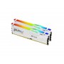 KINGSTON DIMM DDR5 64GB (2x32GB kit) 6400MT/s KF564C32BWEAK2-64 FURY Beast White RGB EXPO - slika 1