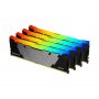 KINGSTON DIMM DDR4 128GB (4x32GB kit) 3200MT/s KF432C16RB2AK4/128 FURY Renegade RGB Black XMP - slika 1