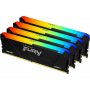KINGSTON DIMM DDR4 128GB (4x32GB kit) 3600MT/s KF436C18BB2AK4/128 Fury Beast RGB Black XMP - slika 1