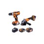 VILLAGER Fuse set akumulatorska bušilica VLN 3220 + akumulatorska brusilica VLN 4320, baterija 1x3.0Ah - slika 1
