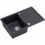 QUADRON Morgan 111 GraniteQ black diamond sudopera sa Push 2 Open sifonom - slika 1