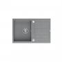 QUADRON Morgan 111 GraniteQ silver stone sudopera sa Push 2 Open sifonom - slika 2