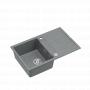 QUADRON Morgan 111 GraniteQ silver stone sudopera sa Push 2 Open sifonom - slika 1