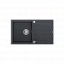 QUADRON Evan 111 GraniteQ black diamond sudopera sa Push 2 Open sifonom - slika 4