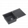 QUADRON Evan 111 GraniteQ black diamond sudopera sa Push 2 Open sifonom - slika 1