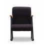Atelier del Sofa Stolica za ljuljanje crna - slika 2