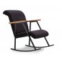Atelier del Sofa Stolica za ljuljanje crna - slika 3