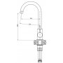 QUADRON Kate hrom kuhinjska slavina - slika 2