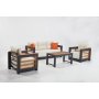 HANAH HOME Baštenska garnitura Larix White - slika 1