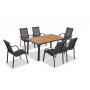 HANAH HOME Baštenska garnitura Berlin Anthracite Wooden - slika 1