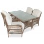 HANAH HOME Baštenska garnitura Lady Dark Brown - slika 1
