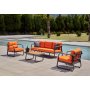 HANAH HOME Baštenska garnitura Rio Orange - slika 1