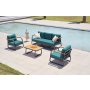HANAH HOME Baštenska garnitura Rio Petrol Blue - slika 1