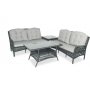 HANAH HOME Baštenska garnitura Lady Corner Grey - slika 1