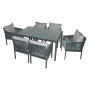 HANAH HOME Baštenska garnitura Otto 6 Grey - slika 3