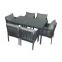 HANAH HOME Baštenska garnitura Otto 6 Grey - slika 1