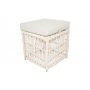 HANAH HOME Baštenska garnitura Lady Pouffe Cream - slika 5