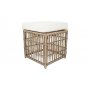 HANAH HOME Baštenska garnitura Lady Pouffe Dark Brown - slika 5