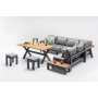 HANAH HOME Baštenska garnitura Daisy Set Antracite v2 - slika 1