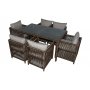 HANAH HOME Baštenska garnitura Mana Dark Brown - slika 1