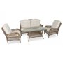 HANAH HOME Baštenska garnitura Lady Sofa Dark Brown - slika 1