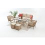 HANAH HOME Baštenska garnitura Linda Rattan (3+1+1+S) - slika 1