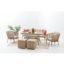 HANAH HOME Baštenska garnitura Linda Rattan (3+1+1+S) - slika 4