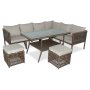 HANAH HOME Baštenska garnitura Newyork Pouffe Dark Brown - slika 1