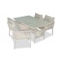 HANAH HOME Baštenska garnitura Shangai 7 Cream - slika 1