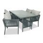 HANAH HOME Baštenska garnitura Shangai 7 Grey - slika 1