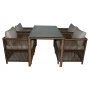 HANAH HOME Baštenska garnitura Mana 2 Dark Brown - slika 5