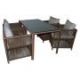 HANAH HOME Baštenska garnitura Mana 2 Dark Brown - slika 1