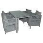 HANAH HOME Baštenska garnitura Mana 2 Light Grey - slika 2