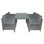 HANAH HOME Baštenska garnitura Mana 2 Light Grey - slika 1