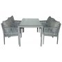 HANAH HOME Baštenska garnitura Otto 4 Light Grey - slika 1