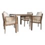 HANAH HOME Baštenska garnitura Otto 4 Dark Brown - slika 2