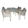 HANAH HOME Baštenska garnitura Otto 4 Light Brown - slika 1