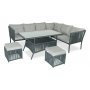 HANAH HOME Baštenska garnitura Shangai 6 Grey - slika 1
