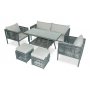 HANAH HOME Baštenska garnitura Newyork Pouffe 2 Grey - slika 1