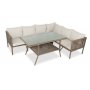 HANAH HOME Baštenska garnitura Newyork 224 Dark Brown - slika 1