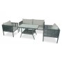 HANAH HOME Baštenska garnitura Newyork 160 Grey - slika 1