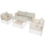 HANAH HOME Baštenska garnitura Newyork 160 Light Brown - slika 1