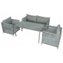 HANAH HOME Baštenska garnitura Mana 3 Light Grey - slika 2